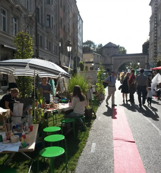 Parking Day Sendlinger Straße, 19.09.2014. Foto: Michaila Kuehn