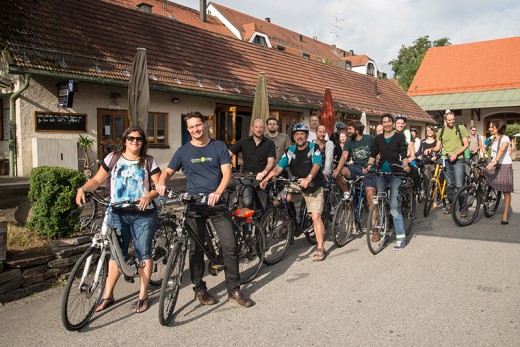 Radl-Shuttle in der Lindwurmstraße