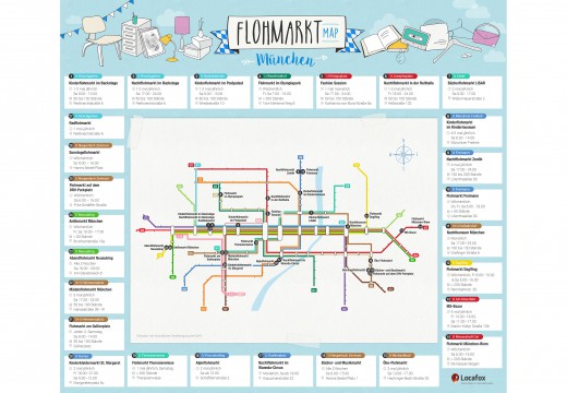 Flohmarkt-Map für München, Grafik: www.locafox.de