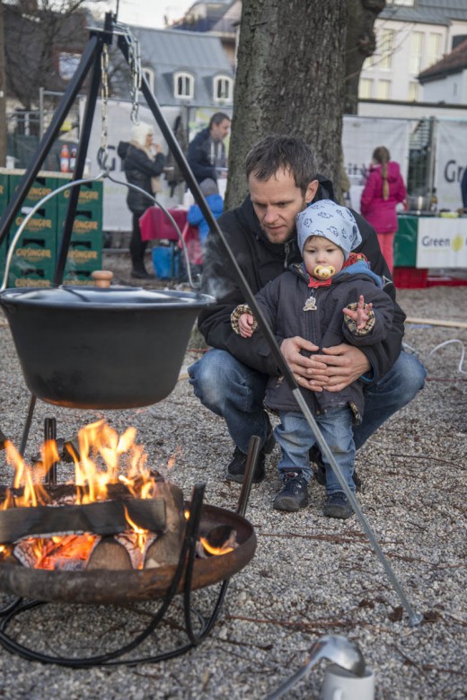 Giesinger Grünspitz, Adventszauber, Feuerstelle, Foto: Jan Kliewer