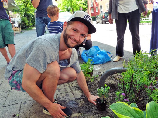 Green City, Grünpaten, Zepellinstrasse, Foto: Teresa Arnone