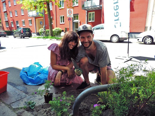 Green City, Grünpaten, Zepellinstrasse, Foto: Teresa Arnone