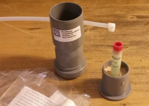 Passivsammler, NOx, Foto: Werner Zittel