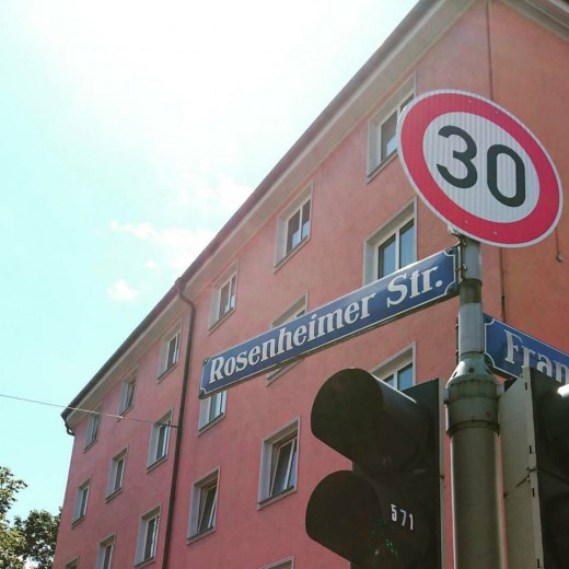 Tempo 30, Rosenheimerstraße, Foto: Christian Grundmann