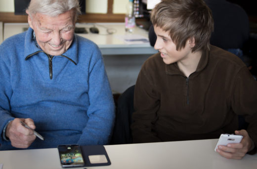 Bingenheimer Rolf und Schüler Julian Elbel