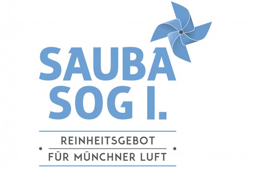 Logo Buergerbegehren für saubere Luft in München, Sauba sog i - Reinheitsgebot für Münchner Luft