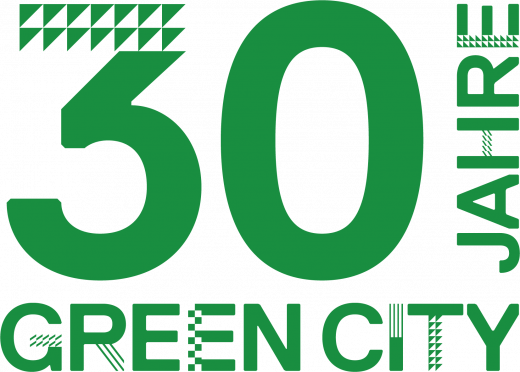 30&nbsp;Jahre Green&nbsp;City&nbsp;e.V. – Logo quadratisch, grün